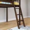 thumbnail image 5 of Max & Lily Twin Loft Bed, Solid Wood Loft Beds with Ladder for Kids, Walnut, 5 of 12