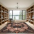 thumbnail image 2 of ODIKA 4'x6' Machine Washable Non-Slip Area Rug, Chinoiserie Rose Gold High Traffic Rug, Pink, 1184703, 2 of 7