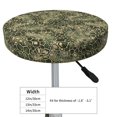 thumbnail image 4 of Balery Green Snake Skin Fundas de asiento para taburete de bar redondo de tela de terciopelo ajustables que protegen de arañazos y manchas para sillas de 14 a 17 pulgadas.-14 inch, 4 of 7