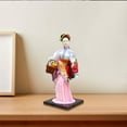 thumbnail image 6 of Chinese Figurine Statue Ornament Handcrafted with Silk Fabric for Office Desktop Home Tabletop Decor, 6 of 9