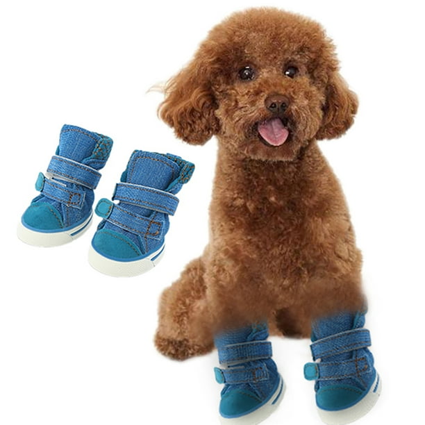 Bangcool Dog Shoes Nonslip Fashion 4PCS Puppy Booties Dog Footwears Pet  Boots for Dogs