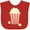 Red, variant on Inktastic Popcorn Movie Treat Boys or Girls Baby Bib