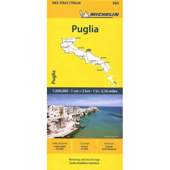 Maps/Local (Michelin) Michelin Map Italy: Puglia 363, (Paperback)