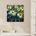 thumbnail image 4 of 16 Inch Wall Clock Battery Operated Square Clock for Office, Kitchen, Outdoor, Living Room,Vintage Floral Art, 4 of 4