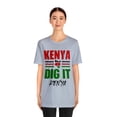 thumbnail image 3 of Kenya Dig It–Kenya Unisex Short Sleeve Tee | Explore Kenya Matching T-shirt, 3 of 4