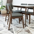 thumbnail image 6 of Allen Modern Solid Wood Walnut Dining Room & Kitchen Table and 4 Chair Set, 6 of 10