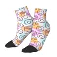 thumbnail image 2 of Bingfone Donuts And Coffee Design Patterned Men'S Women'S Casual Cotton Socks, 2 of 9