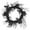 B, variant on Gothic Halloween Wreath With Twigs Roses And Bats For Front Door Spooky Decoration A