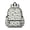Black Cat and Plant White Pattern, variant on Black Cat and Plant White Pattern Cute School Backpack with Padded Back and Adjustable Shoulder Straps 13.4"x11"x4.7"