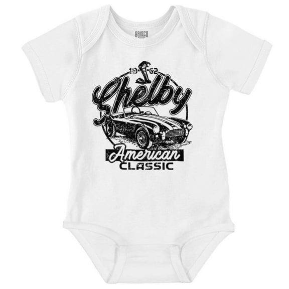 American Classic Shelby Racecar Romper Boys or Girls Infant Baby Brisco Brands NB
