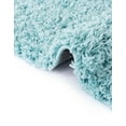 thumbnail image 5 of Unique Loom Everyday Shag Collection Area Rug - Solid (4' Round Turquoise), 5 of 5