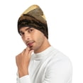 thumbnail image 6 of BZSMCE Winter Beanie Hats Warm Cozy Cap Goldlight Butterfly Pattern, 6 of 7