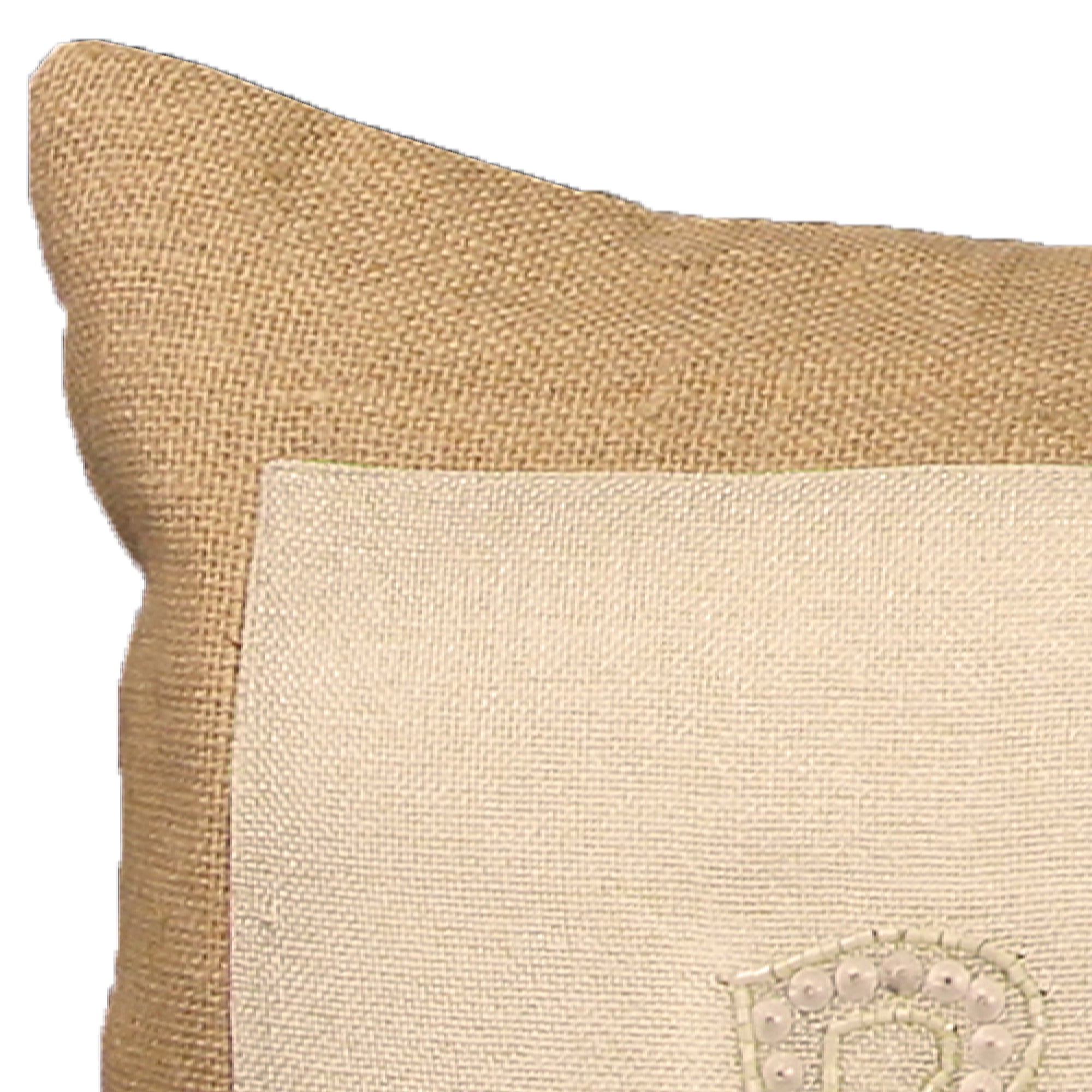 Jordan Manufacturing Knife Edge 20" x 14" Beaded Lumbar Toss Pillow