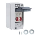thumbnail image 1 of Outdoor Waterproof Distribution Box, Power Distribution Box MCB Sensitive Action  For Residential Buildings C6+C20,C16+C20,C20+C20, 1 of 8