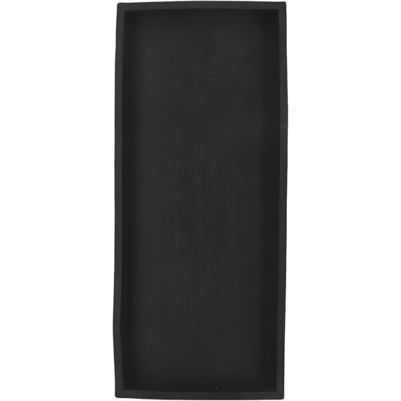 ANKROYU Plateau de Salle de Bain Organisateur Incassable Plateau de Meuble-Lavabo, Plateau de Rangement pour Réservoir de Toilette Plateau en Silicone pour Évier de Cuisine, Organisateur de Comptoir Rectangulaire (Noir 2)