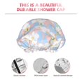 thumbnail image 5 of Kdxio Orchids Flowers Print Shower Cap for Women,Elastic and Reusable,Double Waterproof Layers Bathing Hat, 5 of 9