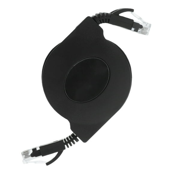 Worgeous Premium 10 Gigabit Ethernet Retractable Network Cable Cat 6 Ultra Flat Connectors for LAN Network Modem Router PC Printers Box