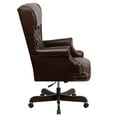 thumbnail image 5 of Flash Furniture Ainslie High Back Traditional Tufted Brown LeatherSoft Executive Ergonomic Office Chair with Oversized Headrest & Nail Trim Arms, 5 of 8