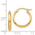 thumbnail image 4 of 14K Yellow Gold Earring Hoop Women'S 18 mm Polished, 4 of 4