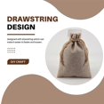 thumbnail image 5 of 40 Pieces Burlap Bags with Drawstring, 13cmx10cm Gift Jewelry Pouches, 5 of 5