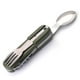 thumbnail image 2 of Juego de cubiertos portátil para acampar al aire libre, plegable, con cuchillo, tenedor y cuchara, juego de utensilios de viaje multifuncionales, tríos, vajilla plegable de acero inoxidable para acamp, 2 of 9