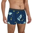 thumbnail image 4 of Cauagu Space Dinosaur Print Boxer Briefs for Men,Comfortable Breathable Men's Underwear Moisture Wicking Underpants -Medium, 4 of 8