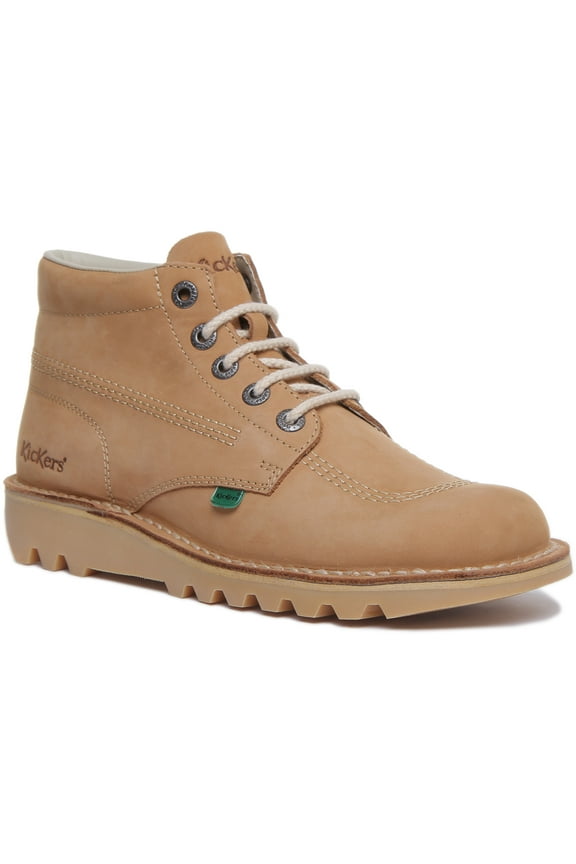 Kick Hi M Men's Core Lace Up Leather Ankle Boot In Tan Size 8