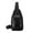 Black, variant on Huadaliy Fashion Men Waterproof Waist Bag Messenger Chest Leather Anti-theft Purse