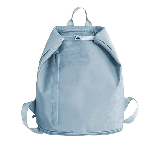 Maplenight Waterproof Portable Backpack - Dry & Wet Separation for Sports, Fitness, and Beach - Multicolor Lightweight Swim Bag with Adjustable Straps Blue