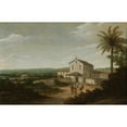 thumbnail image 3 of Frans Post 14x11 Black Modern Framed Museum Art Print Titled - Church Building in Brazil (1675 - 1680), 3 of 5