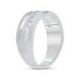 thumbnail image 4 of FB Jewels 10kt White Gold Mens Round Diamond Wedding Band Ring 1/2 Cttw Size 10, 4 of 4