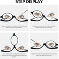 thumbnail image 5 of 2Pairs  Makeup Reading Glasses for Women Flip Down Cosmetic Magnifying Readers Make Up Eyeglasses with Spring Hinge, 5 of 5