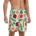 thumbnail image 2 of Wukai Vegetables Men’s Short Pajama Pants With Pockets Soft Sleep Pj Shorts for Men-Large, 2 of 6