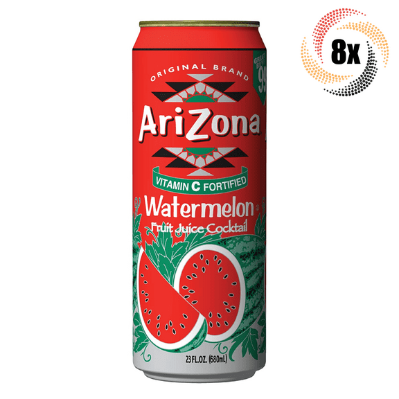 8x Cans Arizona Watermelon Fruit Juice Cocktail 23oz ( Fast Free Shipping )
