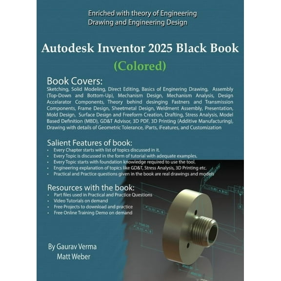 Autodesk Inventor 2025 Black Book, (Hardcover)
