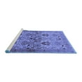 thumbnail image 2 of Ahgly Company Machine Washable Indoor Rectangle Oriental Blue Industrial Area Rugs, 7' x 9', 2 of 4