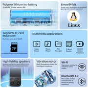 RG 35XXPro Handheld Game Consoles Linux 64-bit System Portable Pocket Arcade Support 30+ Simulators WiFi Bluetooth HD Output Black
