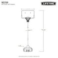 Lifetime Adjustable Portable Basketball Hoop, 44 inch HDPE Plastic