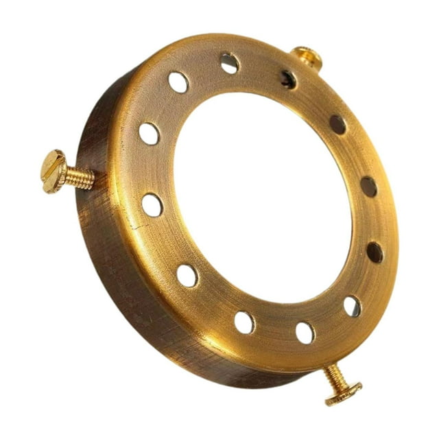 Soporte de pantalla de lámpara Reemplazo de diseño retro Accesorios de iluminación de metal confiable 2-1/4 pulgadas Adaptador de ajuste para cafés de Bronce de color dorado