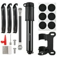 thumbnail image 1 of Mini Pompe à Vélo Pompe à Vélo 100PSI Haute Pression Pompe à Air avec Support de Montage Kit de Perforation Compatible avec Valve Presta & Schrader, 1 of 7