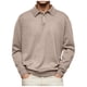 thumbnail image 1 of Camisa informal de manga larga con botones y color liso para hombre: diseño con solapa, material de poliéster, adecuada para el trabajo y la oficina, tallas S-XXXL., 1 of 6