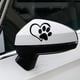 thumbnail image 4 of Linda Pata De Perro De Dibujos Animados Con Corazón De Melocotón Pegatina De Coche Animal Perro Gato Amor Mascota Coche Calcomanía Kearding PT002686-06, 4 of 6