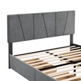 thumbnail image 6 of uhomepro Storage Queen Bed Frame, Modern Upholstered Platform Bed with Headboard, 4 Drawers, Heavy Duty Bed Frame Bedroom Furniture with Wood Slats Support, No Box Spring Required, Grey, 6 of 9