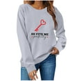 thumbnail image 3 of guisaled Funny Couples Valentines Sweatshirts for Women Men Funny Graphic Couple Matching Outfits Valentines Day s Valentines Day s, 3 of 5