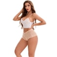 thumbnail image 5 of DARING DIVA Women's Underwear Mid Waisted Hollow Out Breathable Panties L Beige, 5 of 6