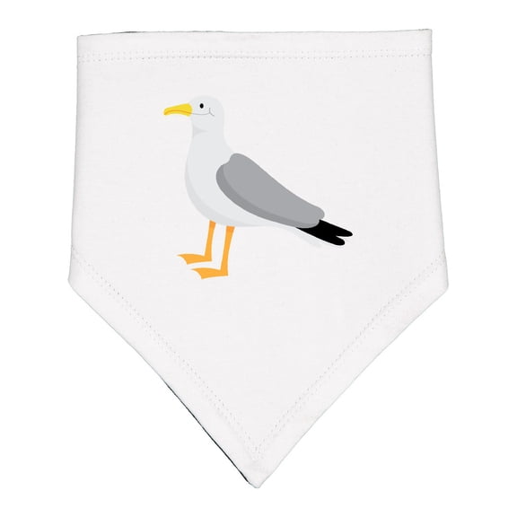 Inktastic Funny Seagull Bird Baby Bandana Bib