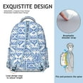 thumbnail image 5 of Boho Chic Commuter Bag - Tribal Print Backpack, Large Capacity, Durable Oxford, Ideal for Campus & Everyday Use, 5 of 6