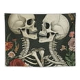 thumbnail image 5 of PRATYUS Vintage Skeleton Tapestry Skull Tapestry Garden Mushroom Flowers Plants Tapestry Love Tapestry Wall Hanging Tapestry For Bedroom Room Decor Painting, 5 of 6