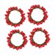 thumbnail image 3 of 4 anillos para velas, portavelas de pilar, guirnalda de bayas, anillo de vela, corona de velas pequeña para el día de San Valentín y Acción de Gracias Rojo, 3 of 8