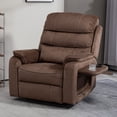 thumbnail image 6 of HSUNNS Power Lift Recliner Chair for Adults, Oversized Recliner with Massage and Heat, Electric Single Reclining Chair with Wireless Charging and Expandable Tabletop for Living Room, Brown, 6 of 11